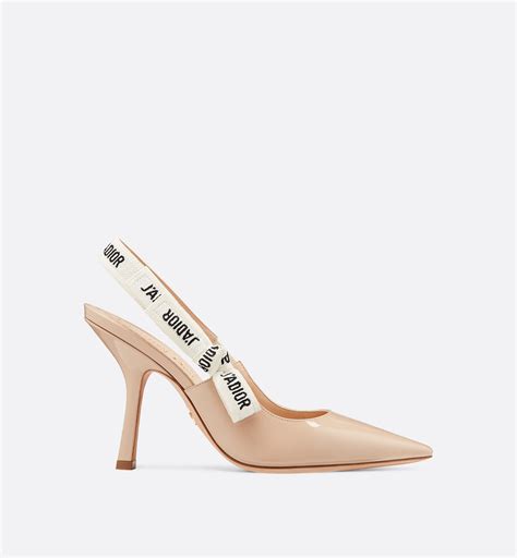 dior slingback pump nude|J'Adior Slingback Pump Nude Technical Fabric .